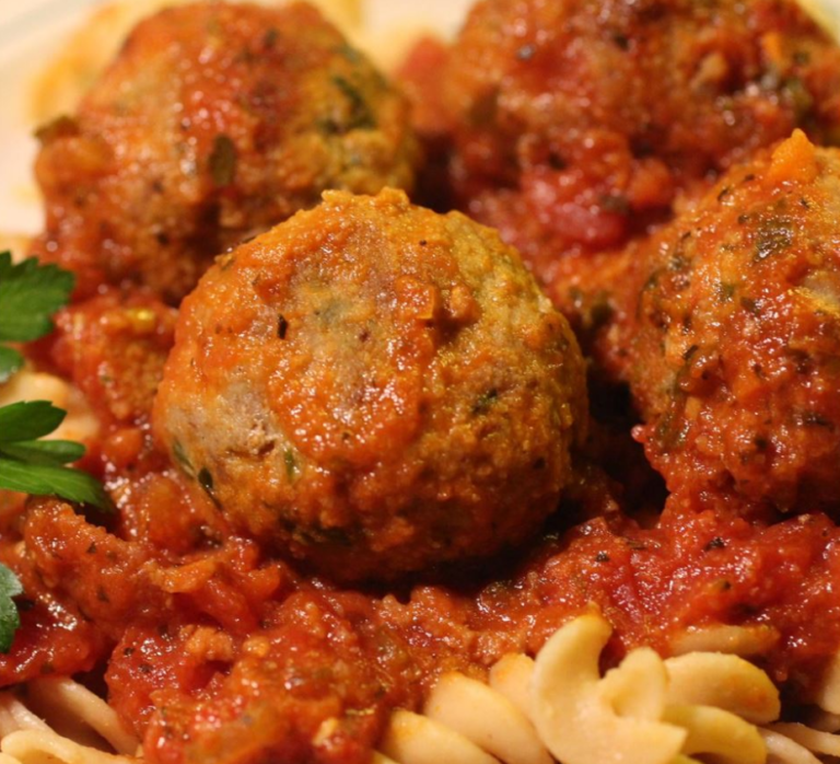 Spanish Style Albondigas in a Sunny Mediterranean Sauce
