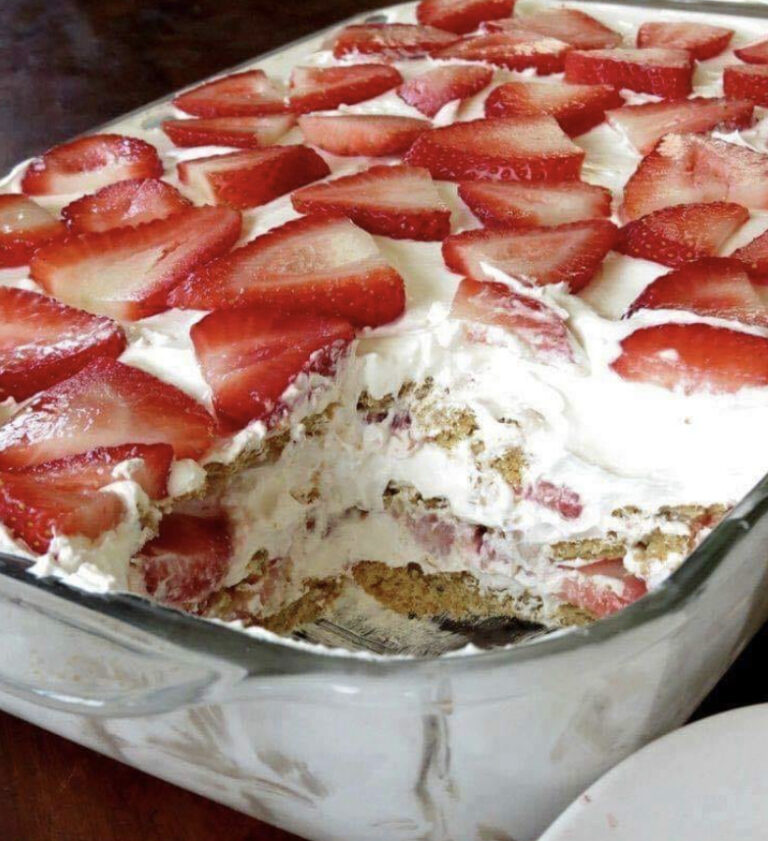 Strawberry Cream Cheese Icebox Cake