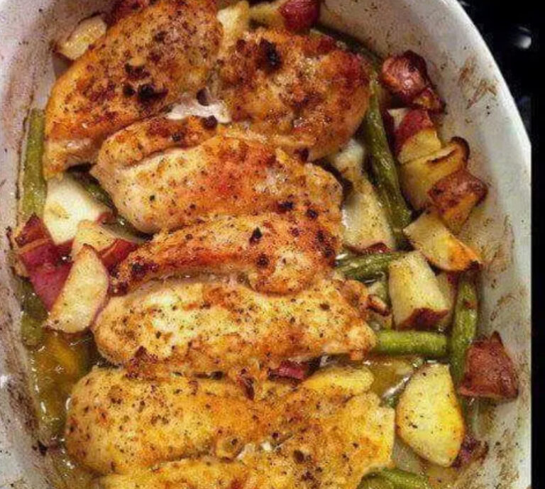 GARLIC & LEMON CHICKEN W/GREEN BEANS & RED POTATOES!