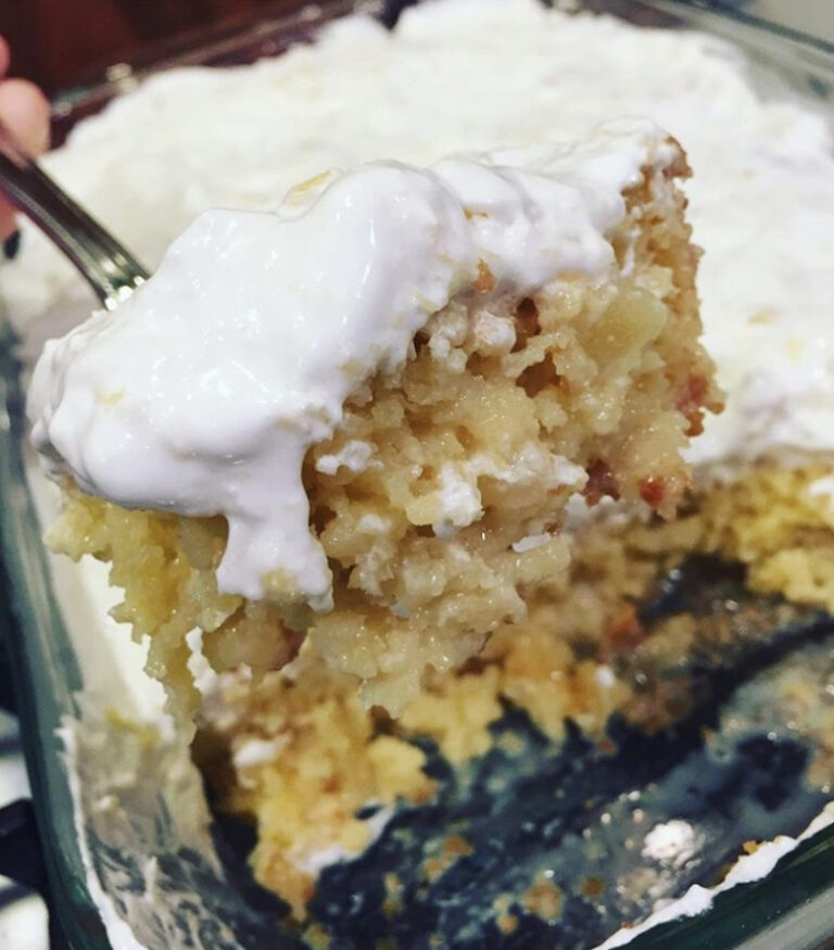 Pineapple Condensed Milk Cake