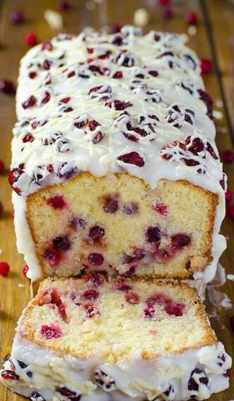 Christmas Cranberry Pound Cake Recipe