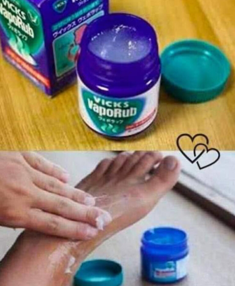 She Applies Vicks Vaporub On Her Feet Before Bed; When You Know The Reason, You will Do The Same!