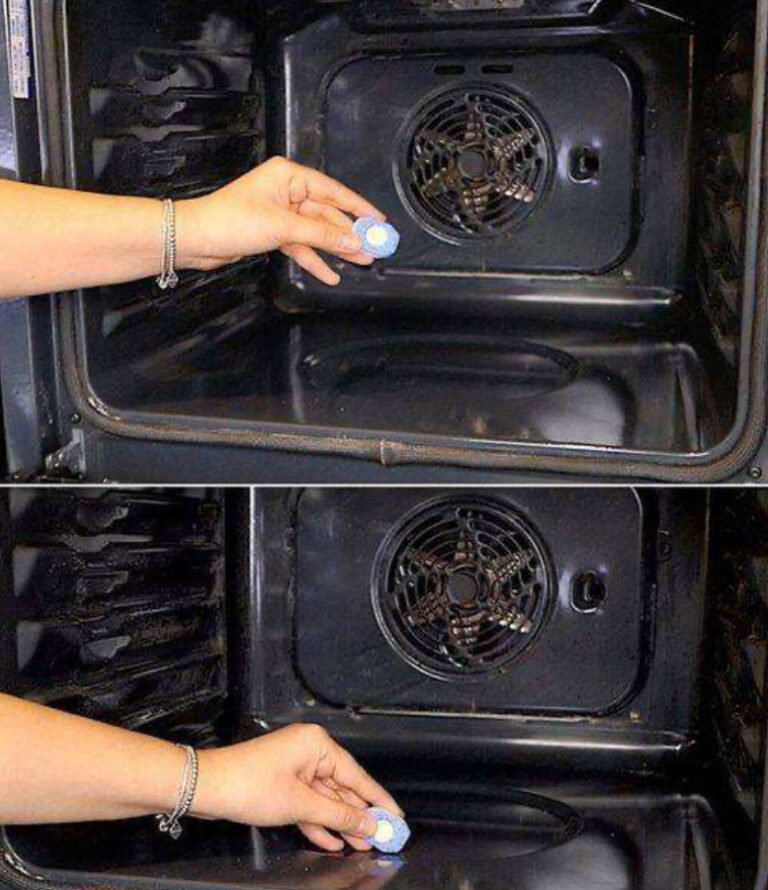 All you need is a dishwasher tablet! The oven will be like new again All you need is a dishwasher tablet! The oven will be like new again